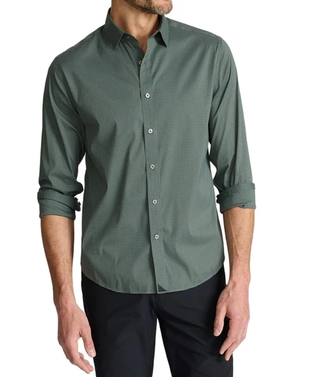 Мужская рубашка UNTUCKit Kleinwood CottonTek, зеленая