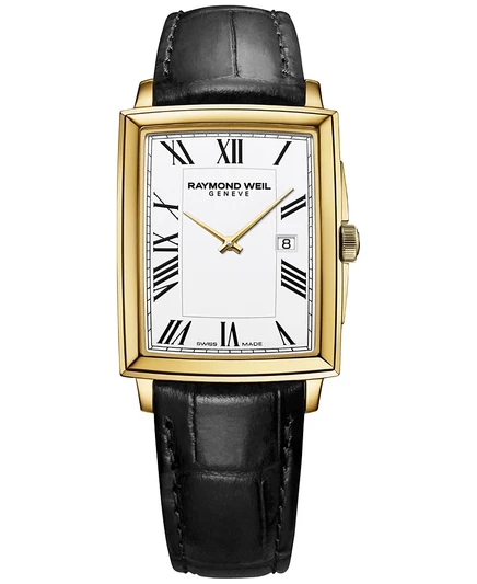 Мужские часы Raymond Weil Toccata 29×37 мм белый циферблат