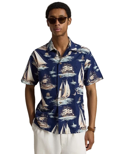 Мужская рубашка Polo Ralph Lauren Oxford, со шхунами