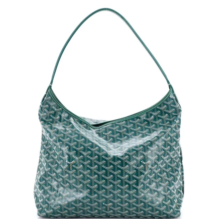 Женская сумка Goyard Boheme hobo из покрытого холста, зеленая