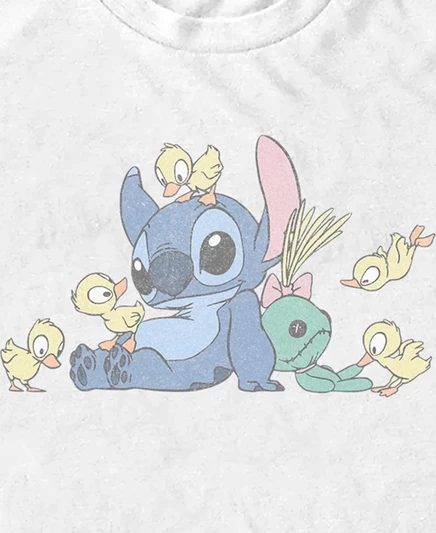 Мужская футболка с коротким рукавом Lilo Stitch Мужская футболка с коротким рукавом Lilo Stitch white