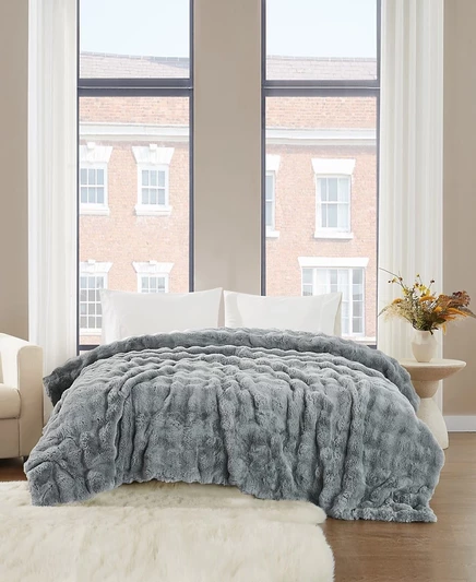 Покрывало Brooklyn Loom Bubble Bed, полноразмерное/королевское