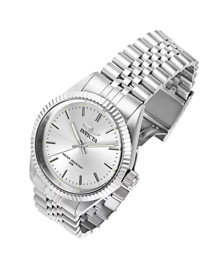 Мужские кварцевые часы Invicta 29373 Specialty с серебряным циферблатом и 3 стрелками silver