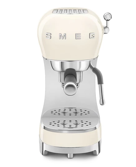 Рожковая кофемашина Smeg 50's Retro ручная, бежевая