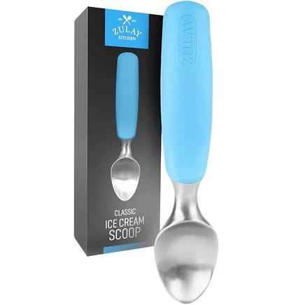 Ложка для мороженого Zulay Kitchen Heavy Duty, сталь, синяя
