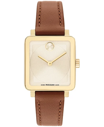 Женские часы Movado Bold Evolution 2.0, 26 мм, коньячный ремешок