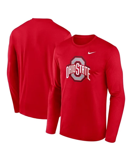 Мужской лонгслив Nike Primetime Ohio State, красный
