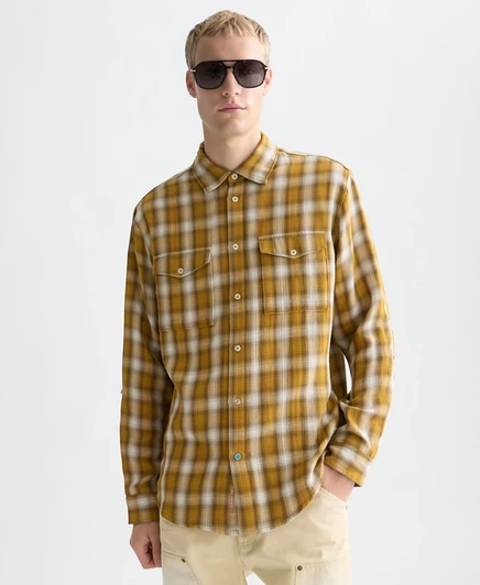 Мужская рубашка Scotch & Soda Regular Fit, оранжевая