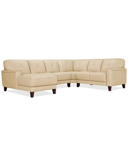 Секционный диван Furniture Ashlinn 305 см, жёлтый