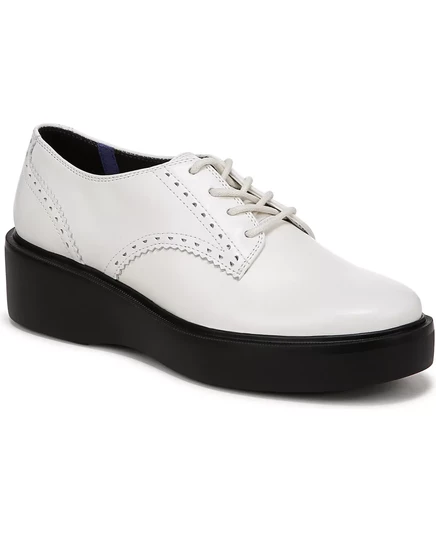 Оксфорды на платформе warm white leather