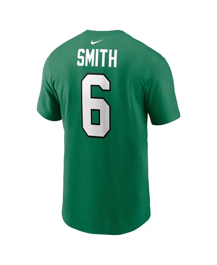 Мужская футболка Nike Nike DeVonta Smith Kelly Green Philadelphia Eagles с альтернативным именем и номером игрока kelly green