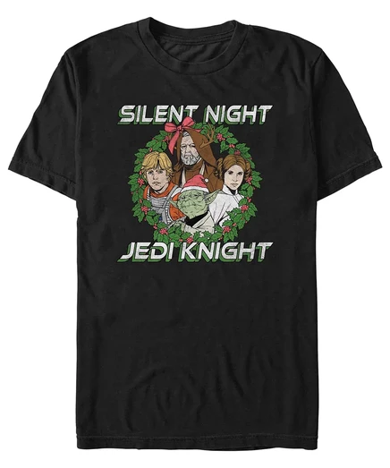 Мужская футболка с короткими рукавами Fifth Sun от Star Wars Silent Jedi black