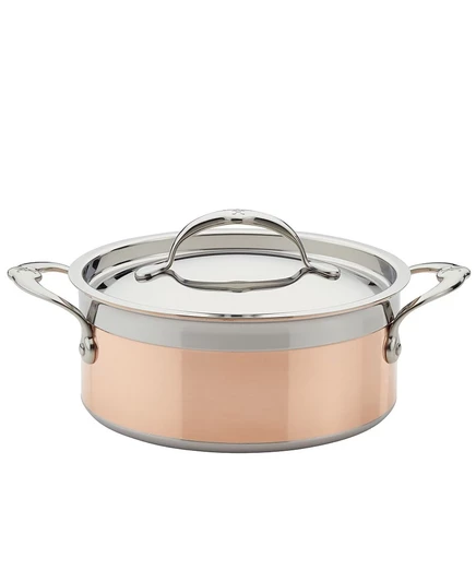Кастрюля Hestan CopperBond 2,8 л с крышкой, серебристая