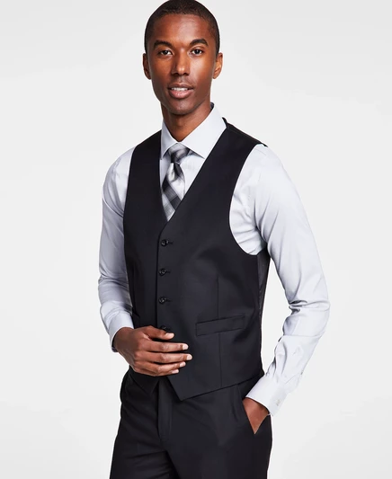 Мужской жилет Michael Kors Classic-Fit шерстяной, черный