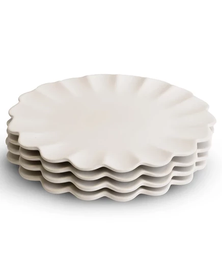 Обеденные тарелки Lemieux et Cie Dhalia, 4 шт., белые