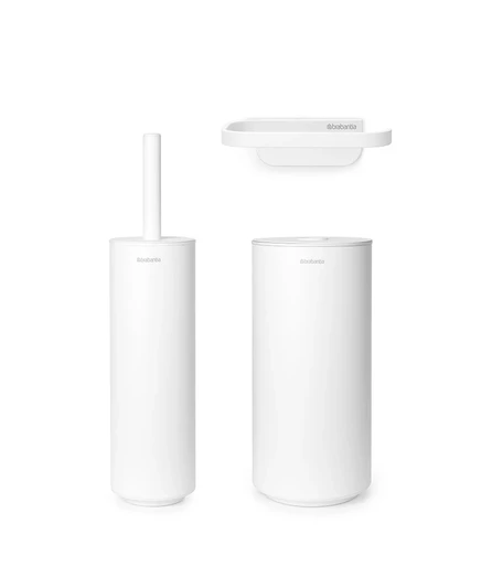 Набор аксессуаров для туалета Brabantia Mindset, 3 предмета, белый