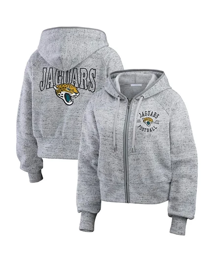 Женская укороченная худи WEAR by Erin Andrews Jaguars, серая