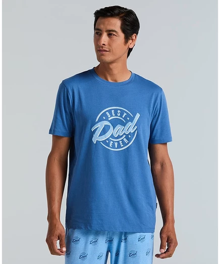 Футболка для сна Perry Ellis Portfolio мужская Best Dad Ever синяя