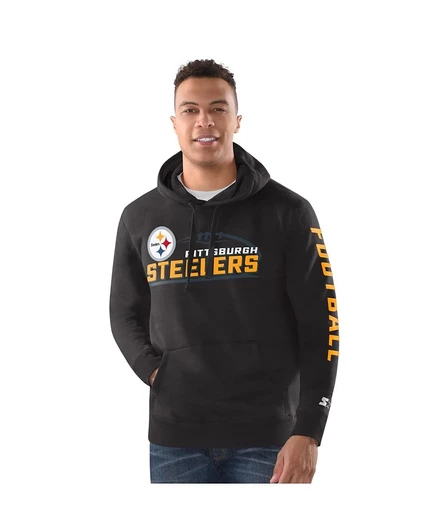Мужское худи Starter Pittsburgh Steelers Vintage, серое