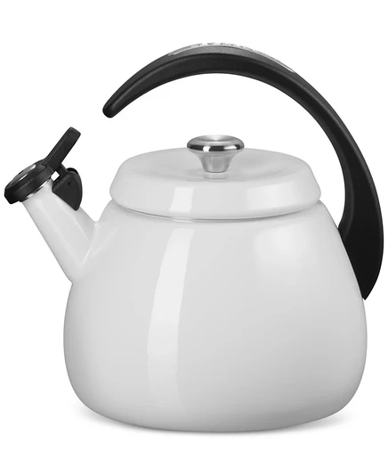 Чайник le creuset cloche эмалированный стальной 2,1 л, белый