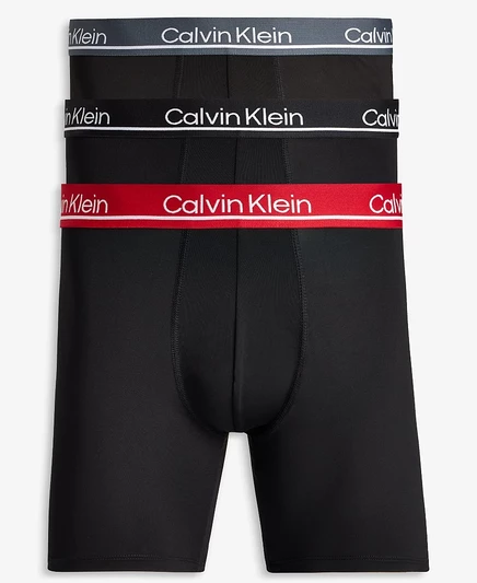 Мужские боксеры Calvin Klein 3 шт, микрофибра, черные