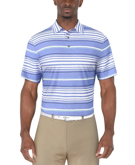 Мужская рубашка‑поло PGA TOUR полосатая, синяя
