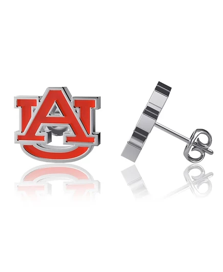 Женские серьги Dayna Designs Auburn Tigers, серебристые