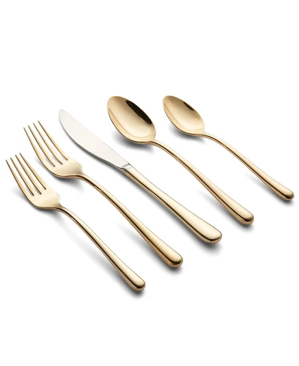 Набор столовых приборов Cambridge Silversmiths Samantha, 20 пр., золотой