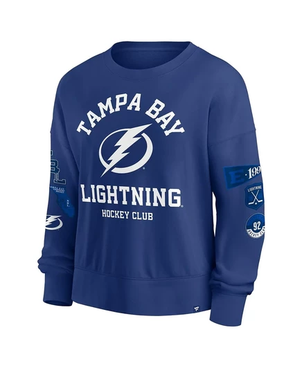 Женская синяя толстовка-пуловер Tampa Bay Lightning Go Team от Fanatics blue