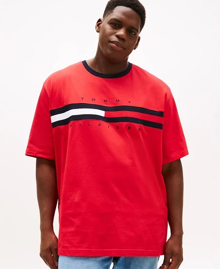 Мужская футболка Tommy Hilfiger Tino Big & Tall, красная