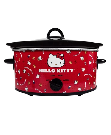Медленноварка uncanny brands hello kitty 4,7 л, красная