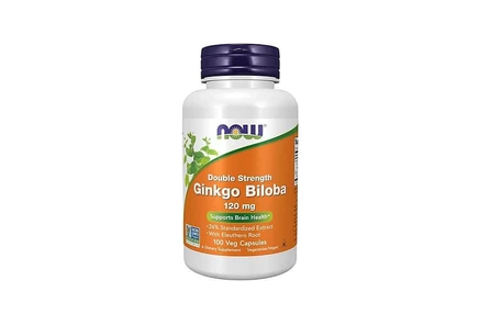БАД NOW Foods Ginkgo Biloba 120 мг, 100 растительных капсул