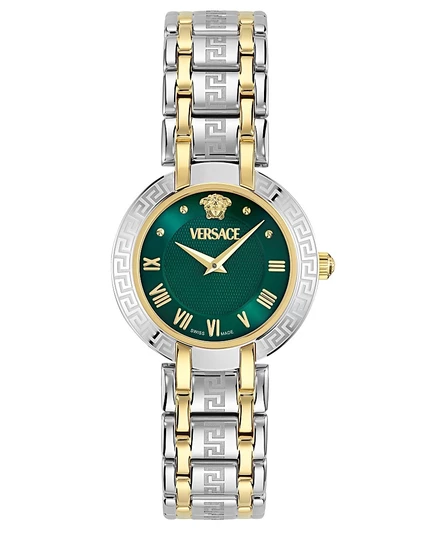 Женские швейцарские часы Antlia с двухцветным браслетом Versace 34mm multi