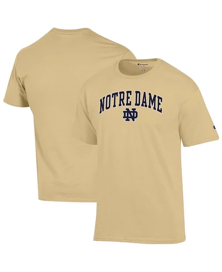 Мужская футболка Champion Notre Dame с логотипом, золотистая
