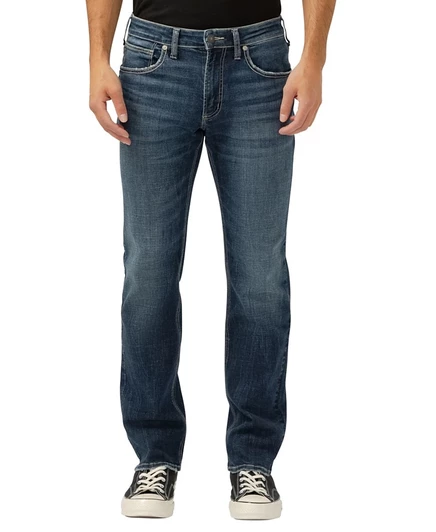 Мужские джинсы Silver Jeans Co Allan прямого кроя, синие