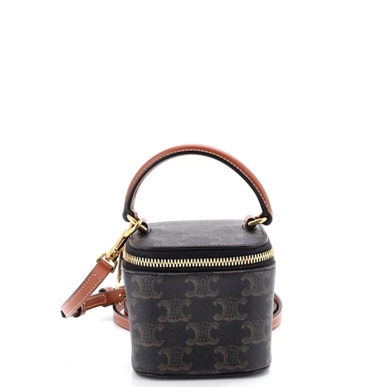Женская сумка-ванити Pre-Owned Celine Triomphe, коричневая