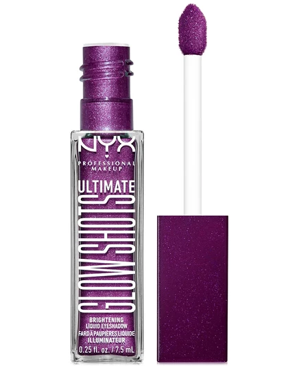 Жидкие тени NYX Ultimate Glow Shots, филин грейп