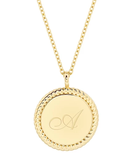 Подвеска Brook & York Charlie 14K позолоченная, золотистая