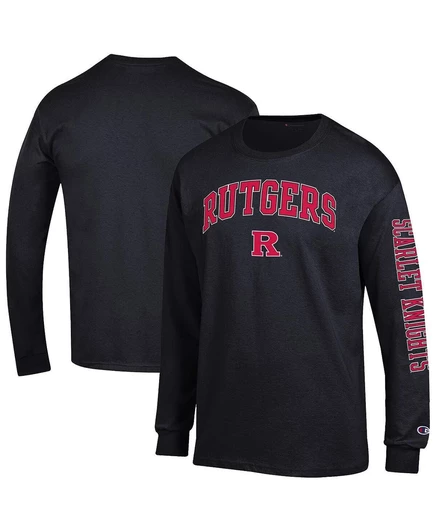 Мужской лонгслив Champion Rutgers Scarlet Knights, черный