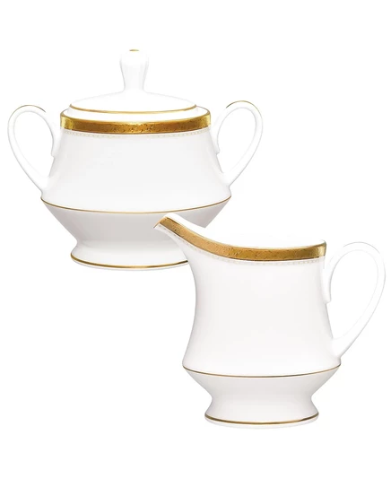 Набор Noritake Charlotta: сахарница и сливочник, золотистый