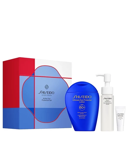 Shiseido, 3 шт. Подарочный набор для активного солнцезащитного ухода за кожей без цвета