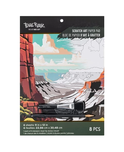 Набор для скретч-арта Brea Reese Destinations, 9″×12″