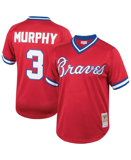 Мужское джерси Mitchell & Ness Cooperstown, красное