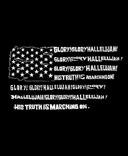 Мужской лонгслив LA Pop Art Glory Hallelujah Flag, черный