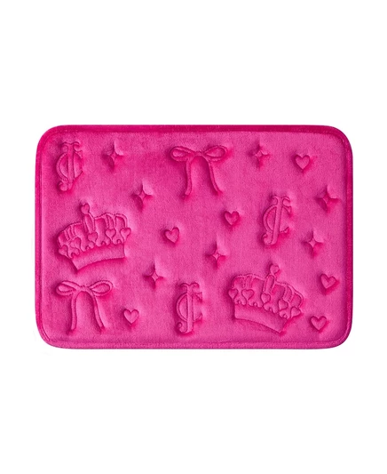 Коврик для ванной Juicy Couture Crowns and Bows, розовый