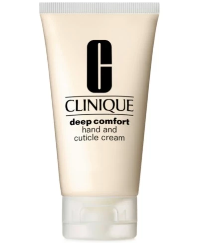 Крем для рук и кутикулы Clinique Deep Comfort с гиалуроновой кислотой, 2,5 унции, бесцветный