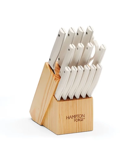 Набор ножей Hampton Forge Jasper, 16 предметов, белый