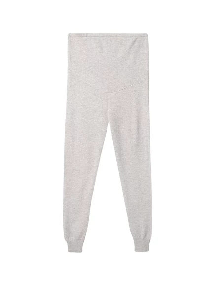 Трикотажные брюки из кашемира Gobi Cashmere для беременных с рельефным рисунком gray-flint gray