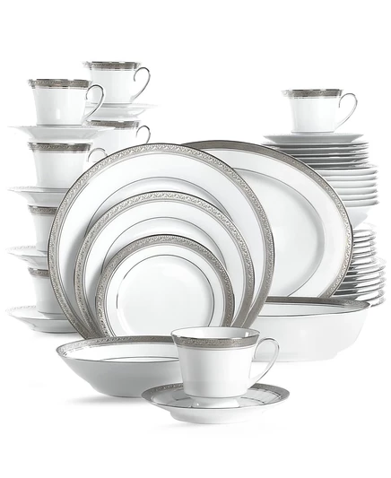 Набор посуды Noritake Crestwood Platinum, 50 пред.