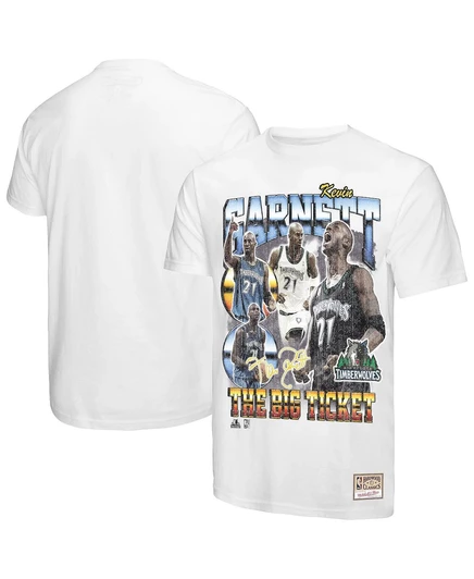 Мужская футболка Mitchell & Ness Kevin Garnett, белая